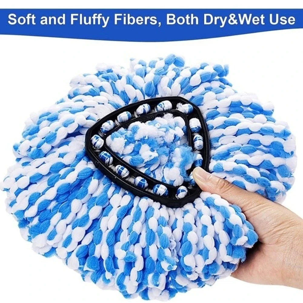 New 3 Pack Mop Head Replacement for O Cedar Rinse Clean Mop Replace Head, Spin M